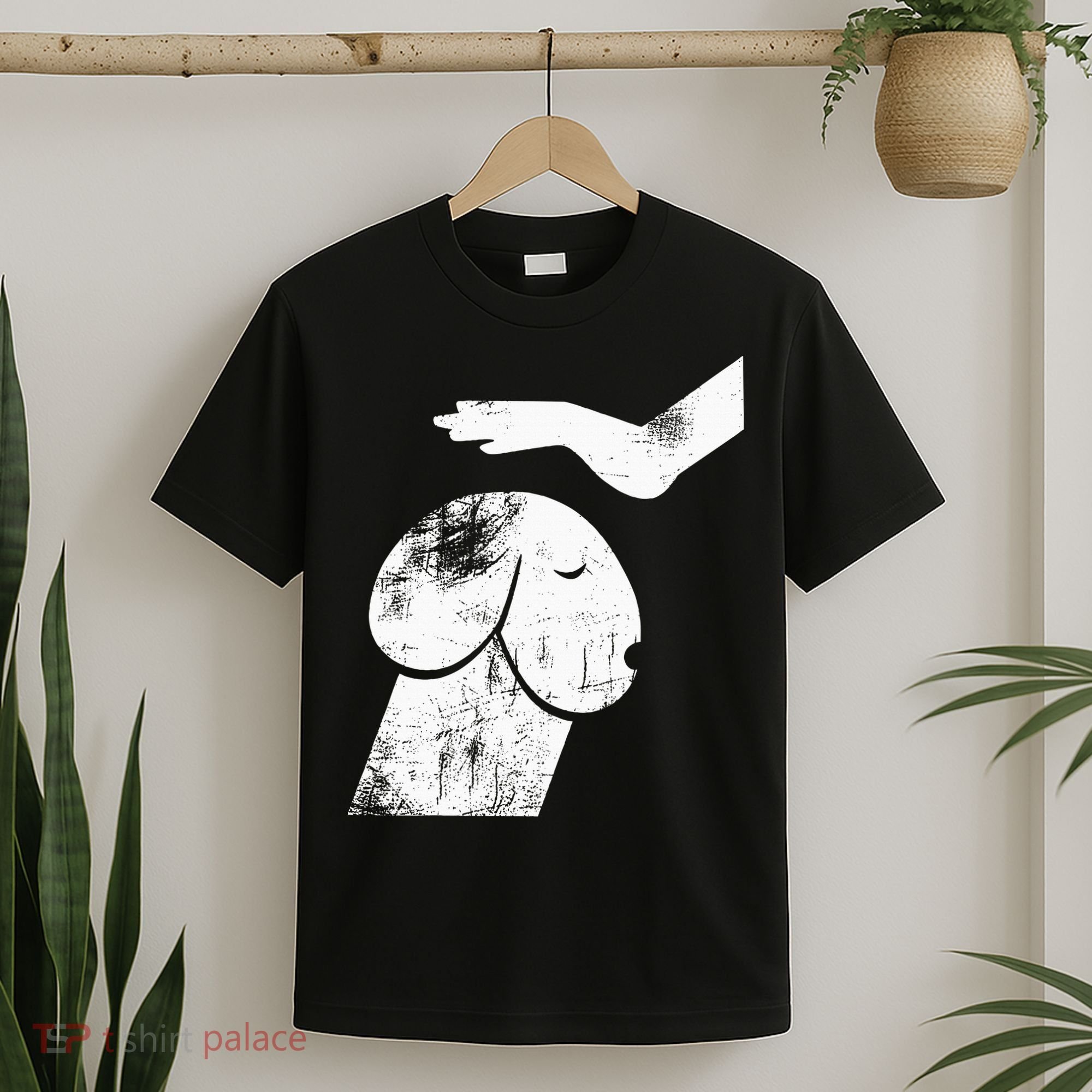 Funny Dog Dirty Mind Retro Vintage Humor Gift T-Shirt