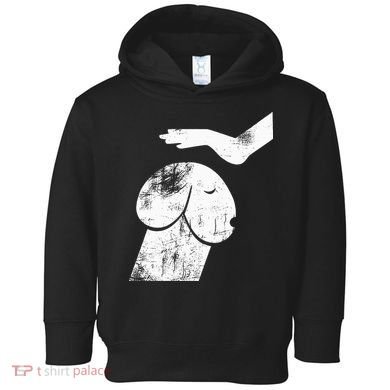 Funny Dog Dirty Mind Retro Vintage Humor Gift Toddler Hoodie
