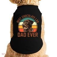 Fathers Day Dog Lover Daddy Best Chocolate Lab Dad Ever Doggie Tank thumb 0