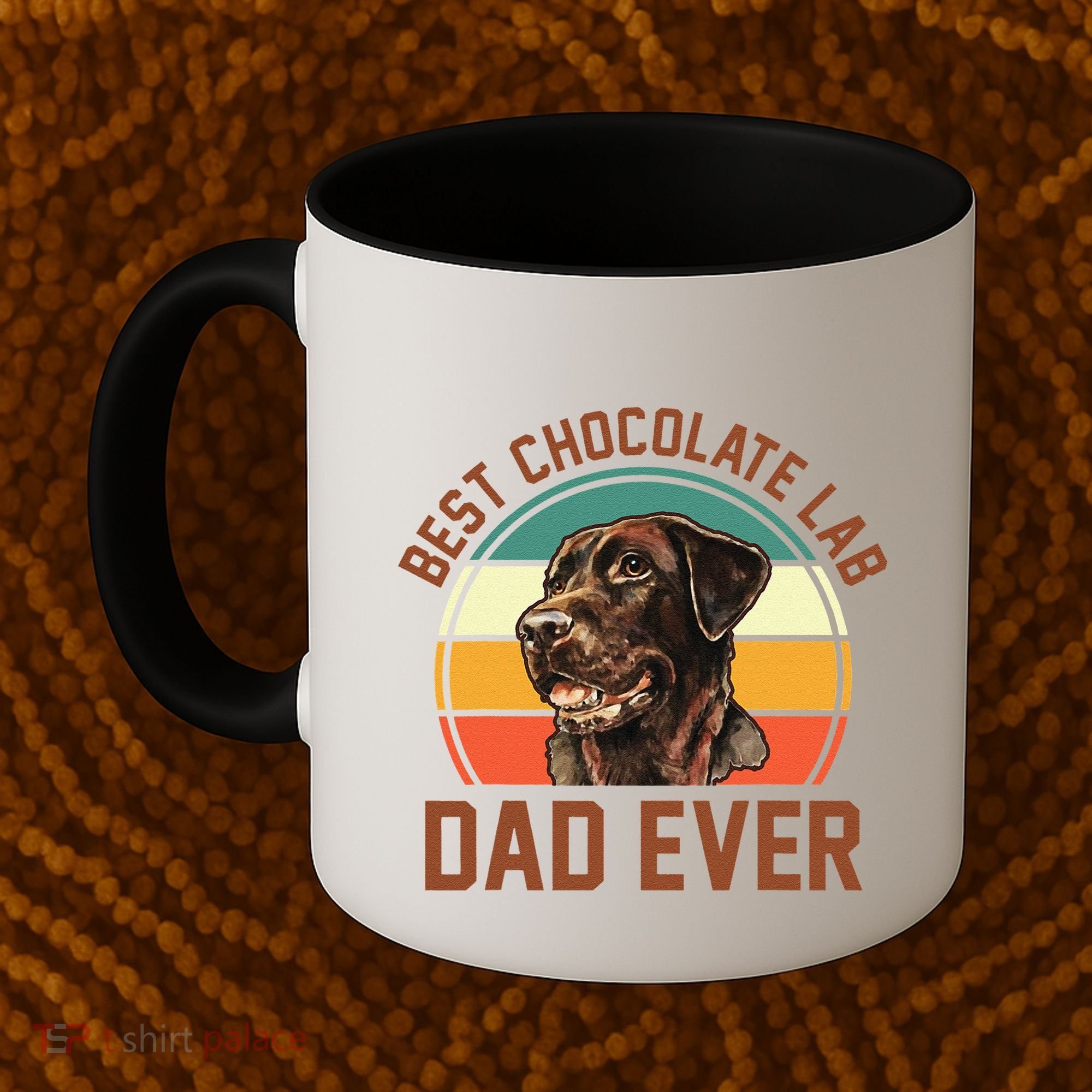 Fathers Day Dog Lover Daddy Best Chocolate Lab Dad Ever Coffee Mug