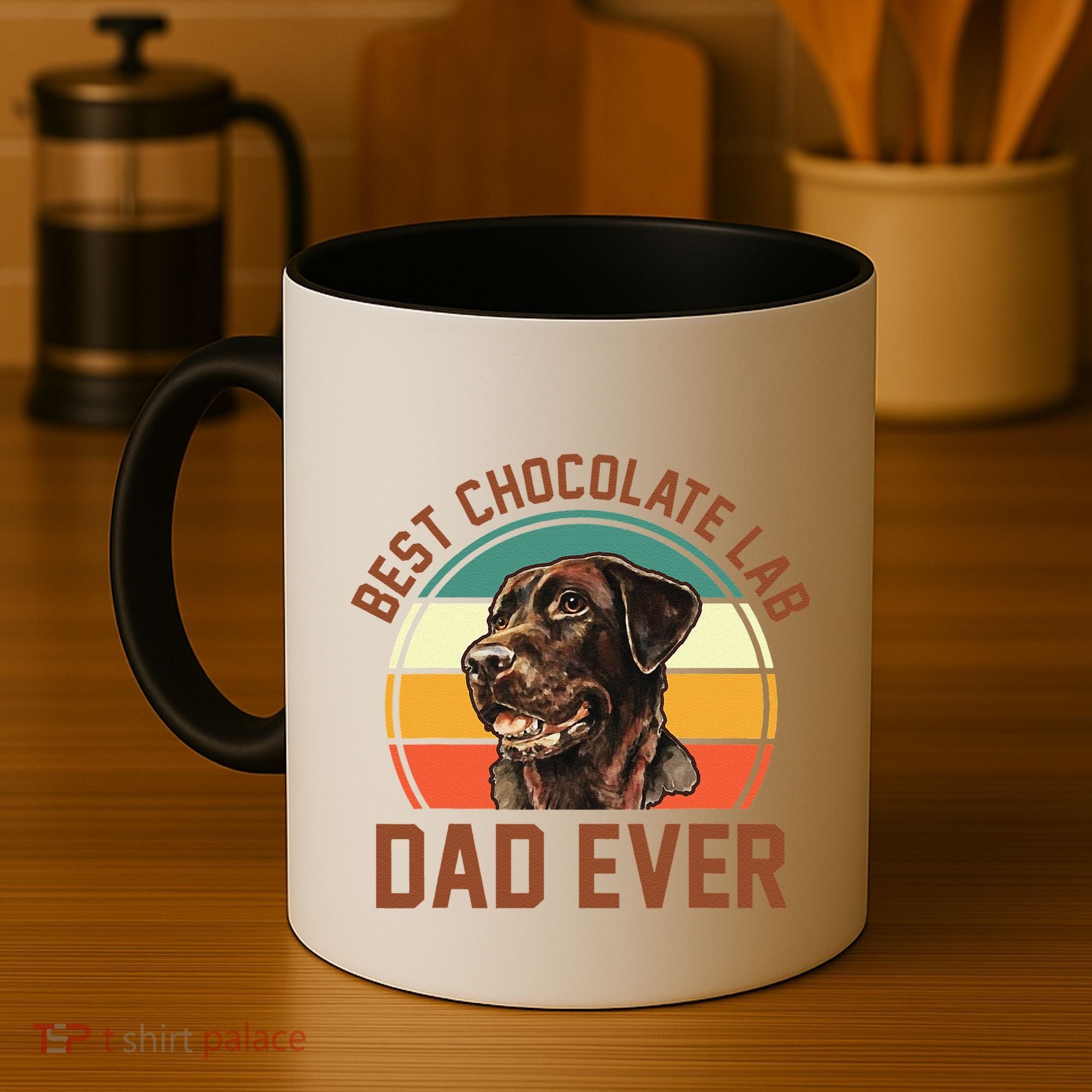 Fathers Day Dog Lover Daddy Best Chocolate Lab Dad Ever Coffee Mug