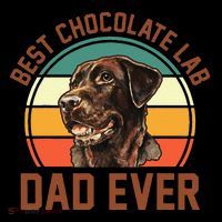 Fathers Day Dog Lover Daddy Best Chocolate Lab Dad Ever Ornament thumb 1