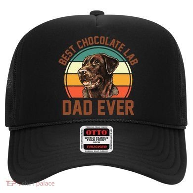 Fathers Day Dog Lover Daddy Best Chocolate Lab Dad Ever Hat