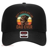 Fathers Day Dog Lover Daddy Best Chocolate Lab Dad Ever Hat thumb 0