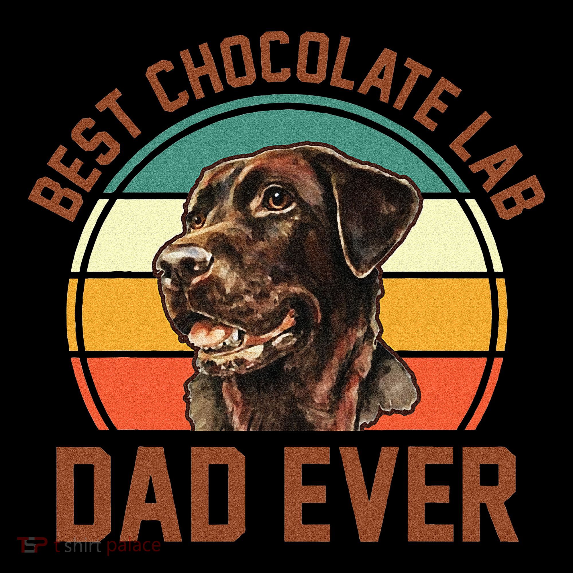 Fathers Day Dog Lover Daddy Best Chocolate Lab Dad Ever Toddler Hoodie
