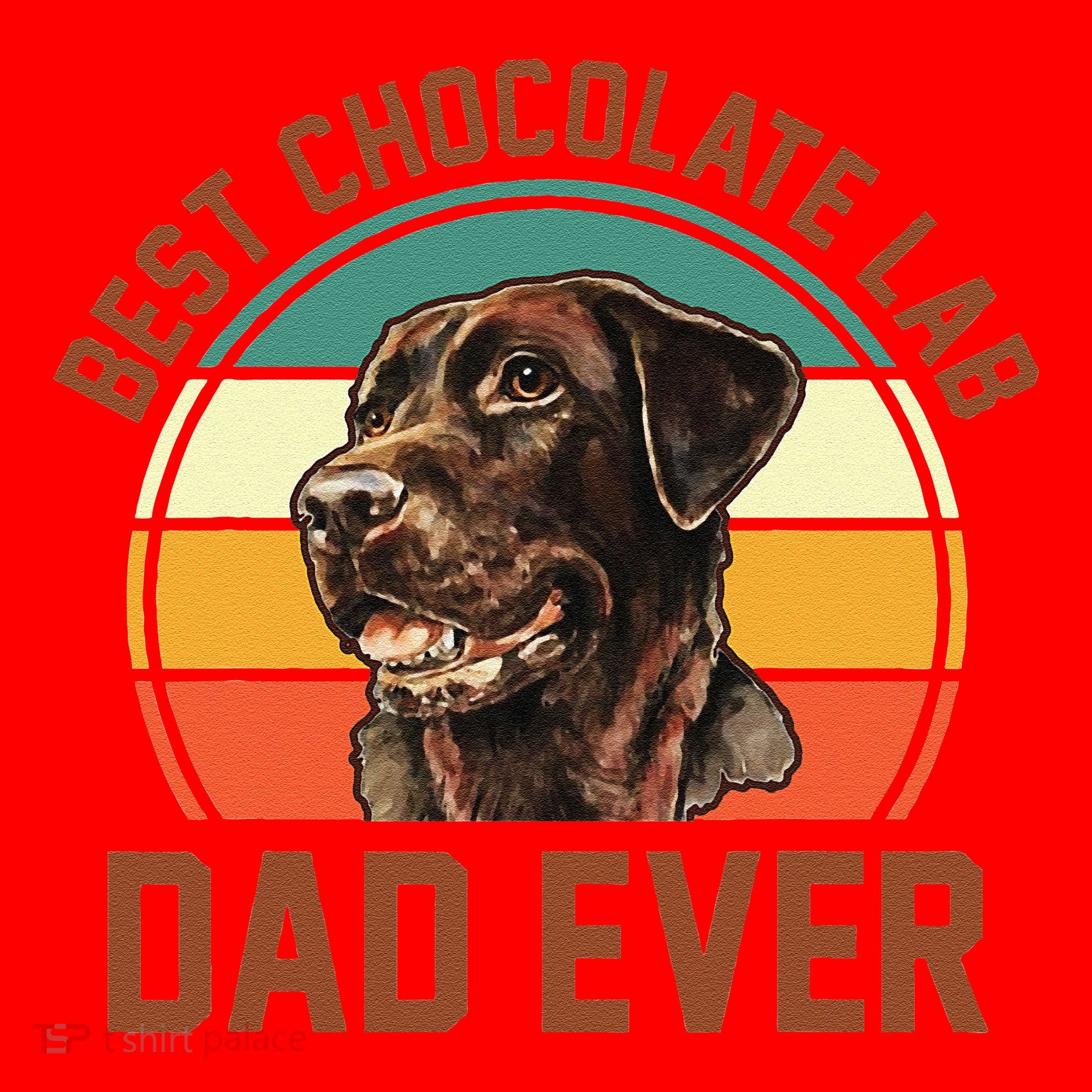 Fathers Day Dog Lover Daddy Best Chocolate Lab Dad Ever Santa Hat