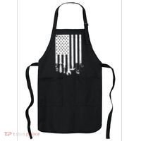 Father's Day Dad Tools USA American Flag Apron thumb 0