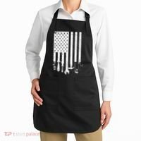 Father's Day Dad Tools USA American Flag Apron thumb 2