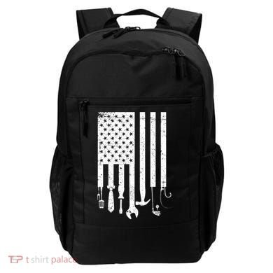 Father's Day Dad Tools USA American Flag Backpack