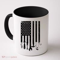 Father's Day Dad Tools USA American Flag Coffee Mug thumb 0