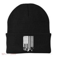 Father's Day Dad Tools USA American Flag Beanie thumb 0