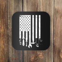 Father's Day Dad Tools USA American Flag Coaster thumb 0
