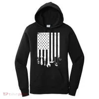 Father's Day Dad Tools USA American Flag Women's Hoodie thumb 0