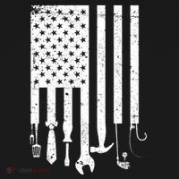 Father's Day Dad Tools USA American Flag Women's Long Sleeve Shirt thumb 2