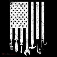 Father's Day Dad Tools USA American Flag Women's T-Shirt thumb 6