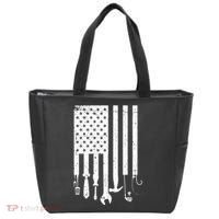 Father's Day Dad Tools USA American Flag Tote Bag thumb 0