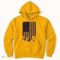 Father's Day Dad Tools USA American Flag Hoodie thumb 0