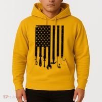 Father's Day Dad Tools USA American Flag Hoodie thumb 2