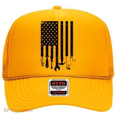 Father's Day Dad Tools USA American Flag Hat