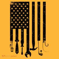 Father's Day Dad Tools USA American Flag Hat thumb 2
