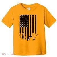 Father's Day Dad Tools USA American Flag Toddler T-Shirt thumb 0