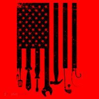 Father's Day Dad Tools USA American Flag Santa Hat thumb 1