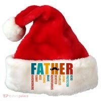 Funny Dad Definition Fathers Day Mustache Santa Hat thumb 0
