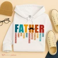 Funny Dad Definition Fathers Day Mustache Hoodie thumb 4