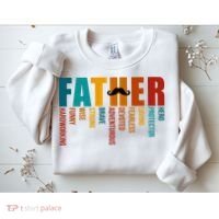 Funny Dad Definition Fathers Day Mustache Sweatshirt thumb 2
