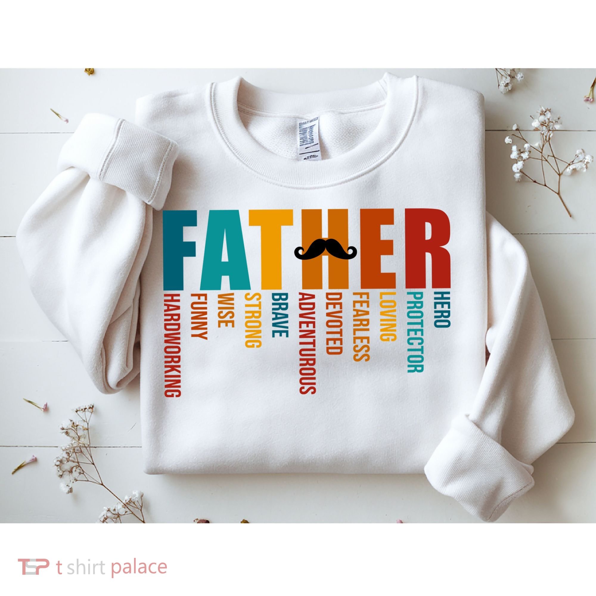 Funny Dad Definition Fathers Day Mustache Sweatshirt