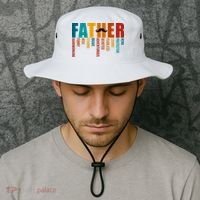 Funny Dad Definition Fathers Day Mustache Bucket Hat thumb 2
