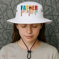 Funny Dad Definition Fathers Day Mustache Bucket Hat thumb 3