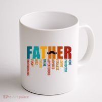Funny Dad Definition Fathers Day Mustache Coffee Mug thumb 1