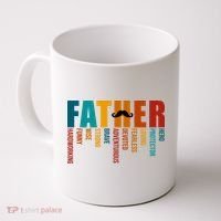 Funny Dad Definition Fathers Day Mustache Coffee Mug thumb 0