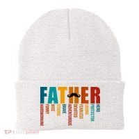Funny Dad Definition Fathers Day Mustache Beanie thumb 0