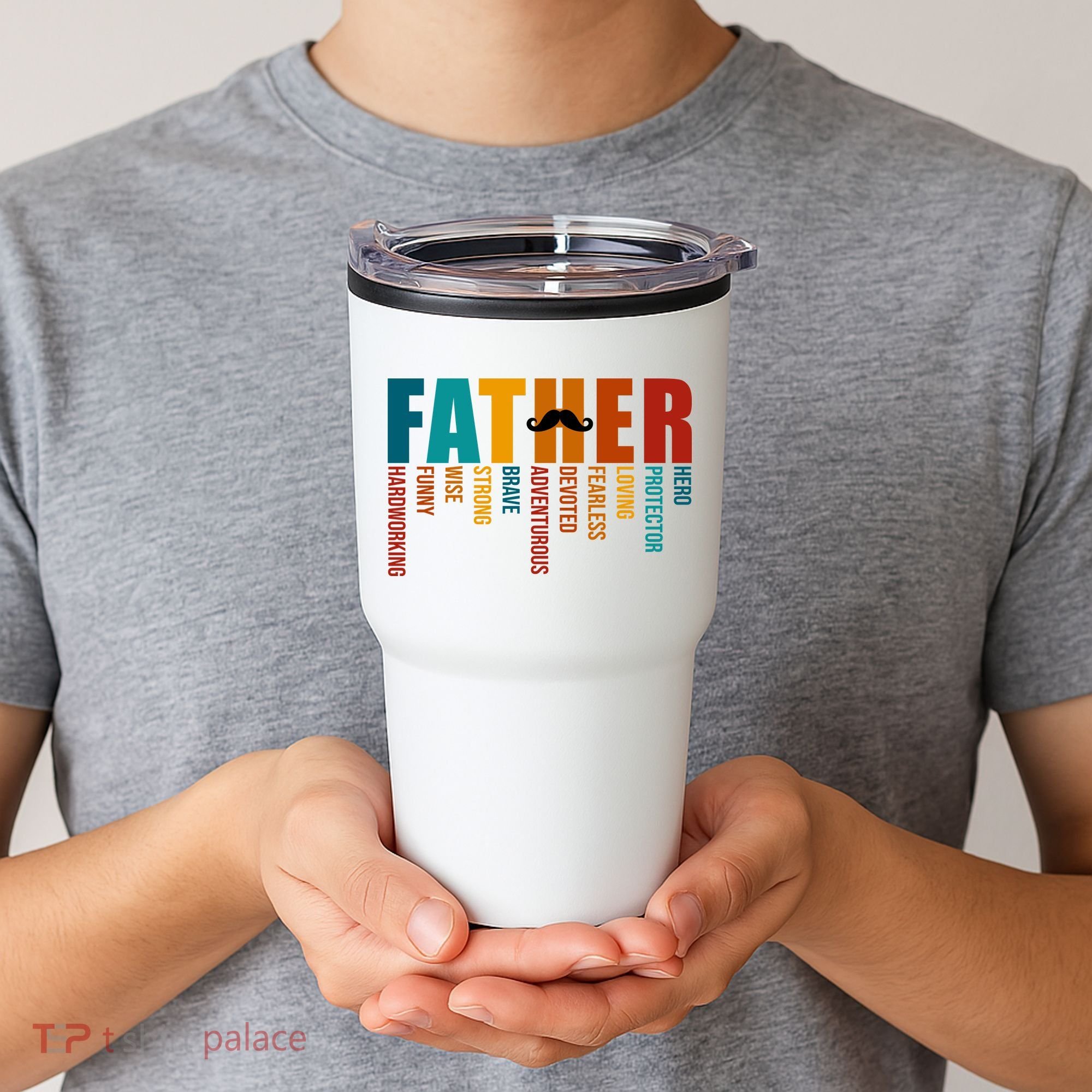 Funny Dad Definition Fathers Day Mustache Tumbler