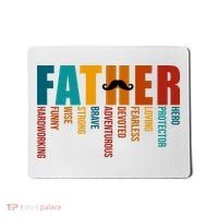 Funny Dad Definition Fathers Day Mustache Mousepad thumb 0