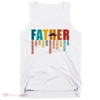 Funny Dad Definition Fathers Day Mustache Tank Top thumb 0
