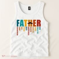 Funny Dad Definition Fathers Day Mustache Tank Top thumb 2