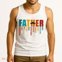 Funny Dad Definition Fathers Day Mustache Tank Top thumb 3