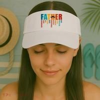 Funny Dad Definition Fathers Day Mustache Visor thumb 2