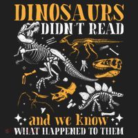 Funny Dinosaurs Didn't Read Book Lover Teacher Gift Comfort Colors Heavyweight Long Sleeve T-Shirt thumb 2