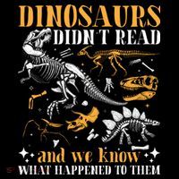 Funny Dinosaurs Didn't Read Book Lover Teacher Gift Mousepad thumb 1