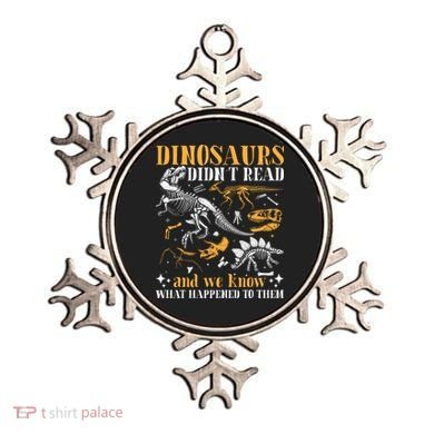 Funny Dinosaurs Didn't Read Book Lover Teacher Gift Ornament