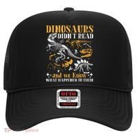 Funny Dinosaurs Didn't Read Book Lover Teacher Gift Hat thumb 0