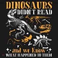 Funny Dinosaurs Didn't Read Book Lover Teacher Gift Tank Top thumb 6