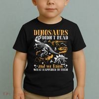 Funny Dinosaurs Didn't Read Book Lover Teacher Gift Toddler T-Shirt thumb 2