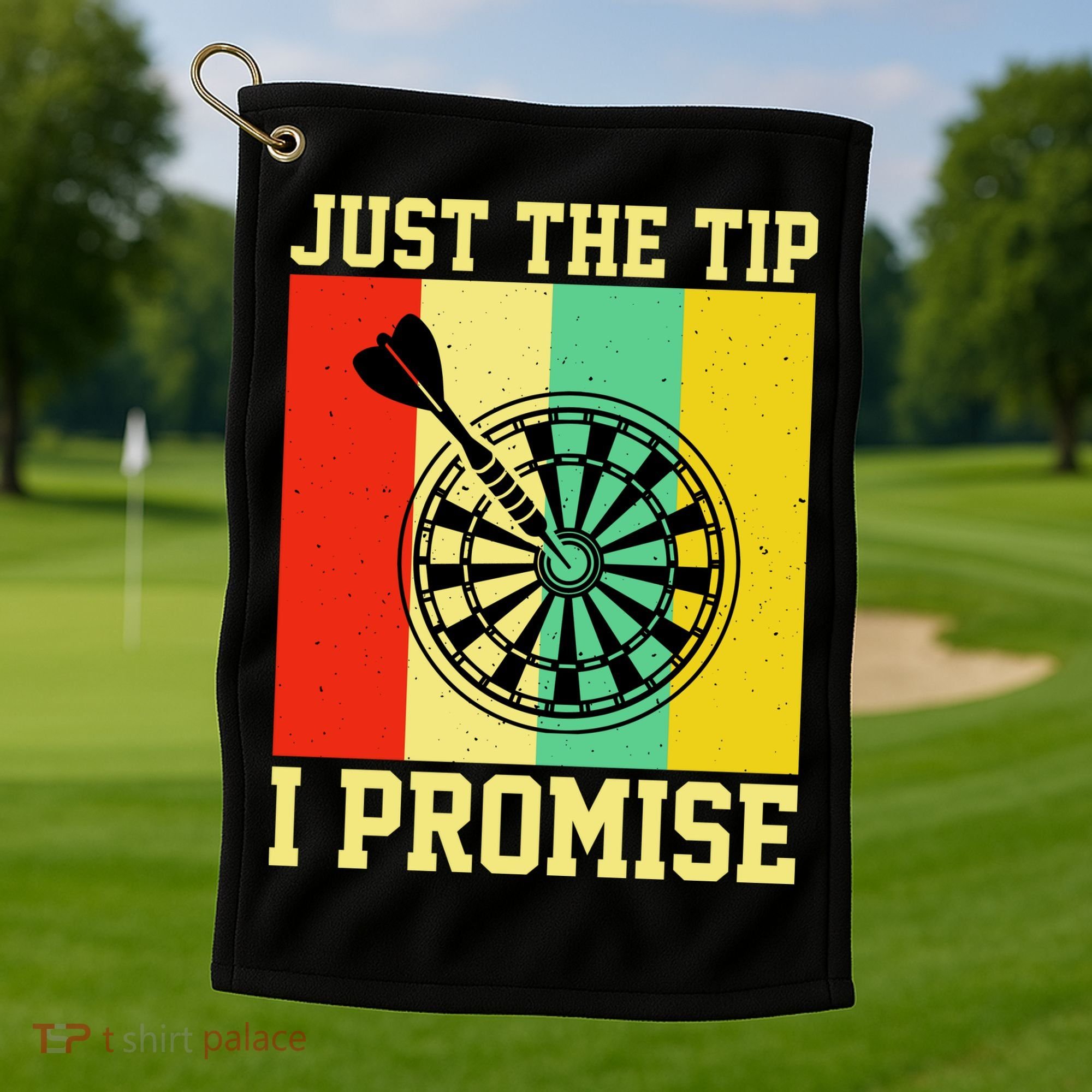 Funny Dartball Darts Dart Throwing Golf Towel