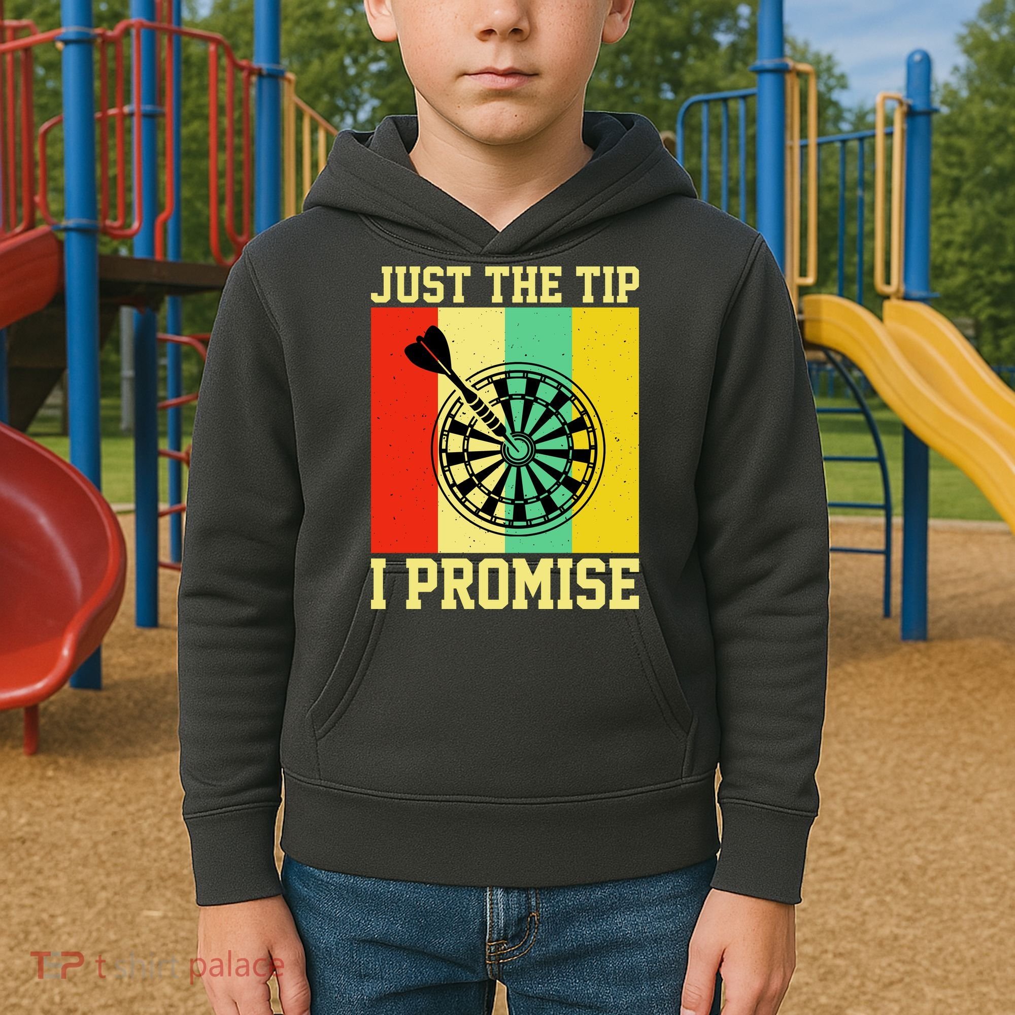 Funny Dartball Darts Dart Throwing Kids Hoodie