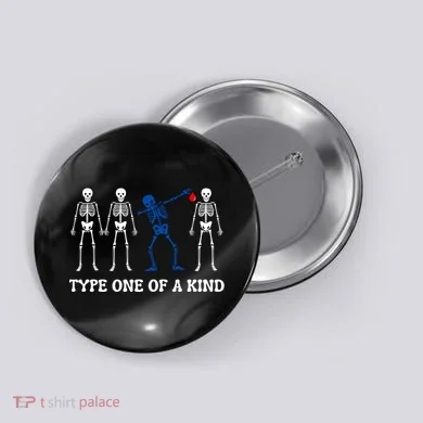 Funny Diabetes Dancing Skeleton Button